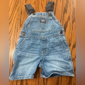 Oshkosh B’Gosh Denim Shortalls Coveralls Toddler Boy 2T